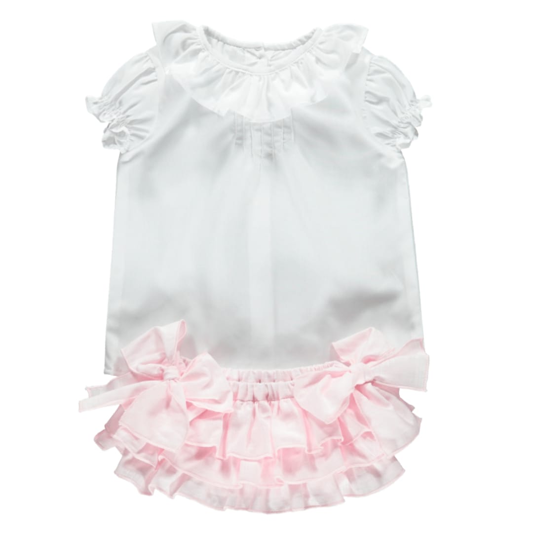 setje ( blouse en bloomer - 2 strikken )