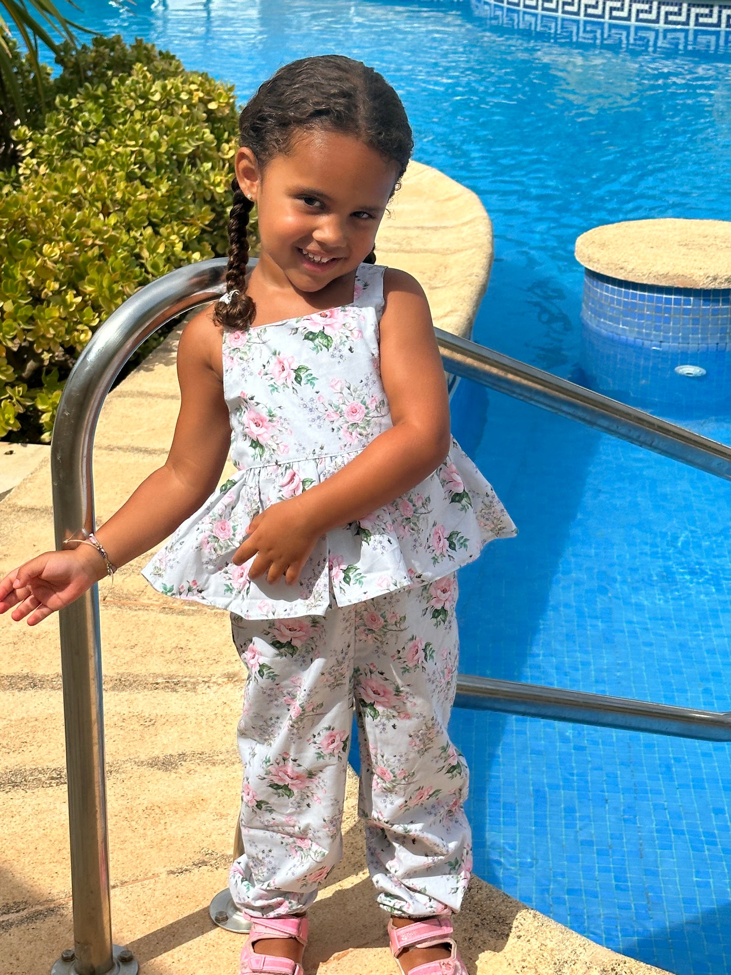 Leuke fleurige jumpsuit