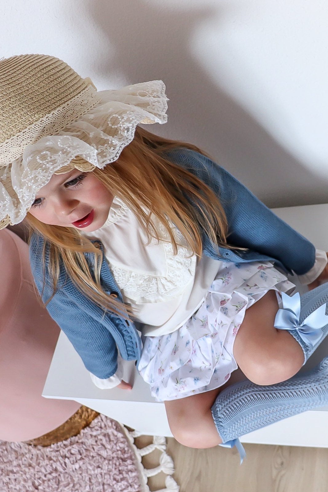 Blouse met franjes en kant