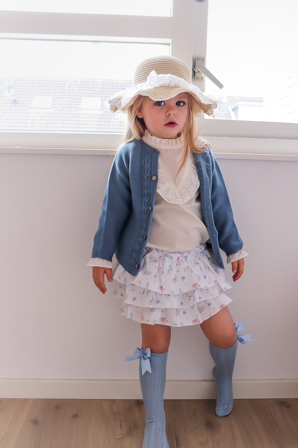 Blouse met franjes en kant