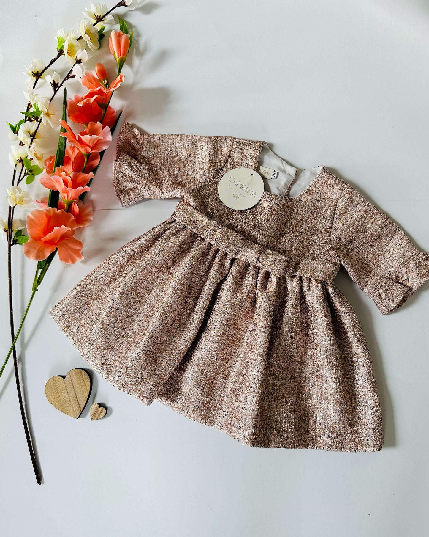 Dusty pink dress -Meisjesjurk | Camellia Boutique |Armario de Jenna Millie