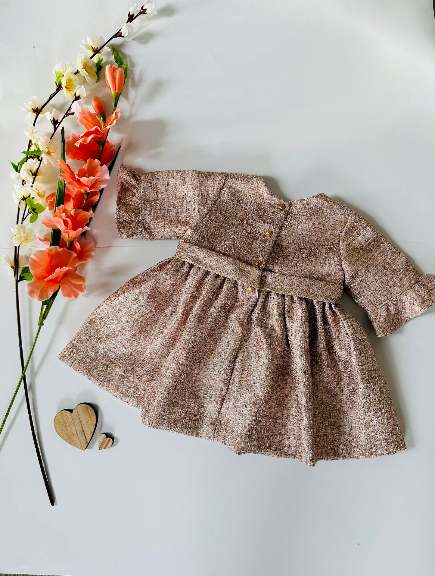 Dusty pink dress -Meisjesjurk | Camellia Boutique |Armario de Jenna Millie