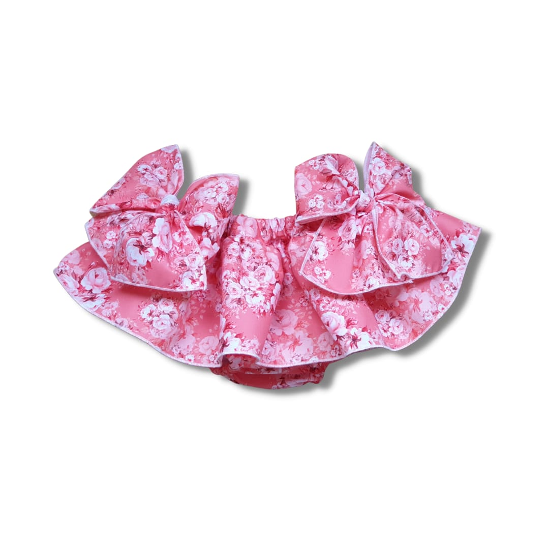 Rode bloomer met rozen om mee te zwemmen - 2 strikken