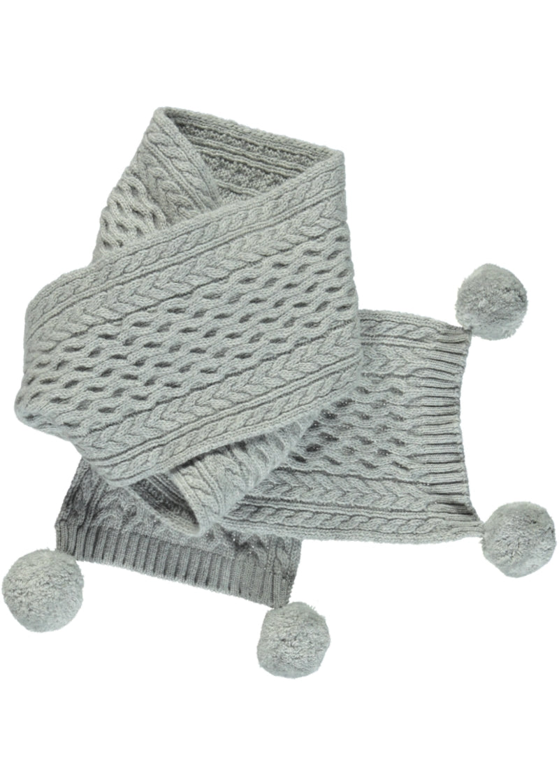 Bufanda de lana y cashmere gris - Camellia Boutique