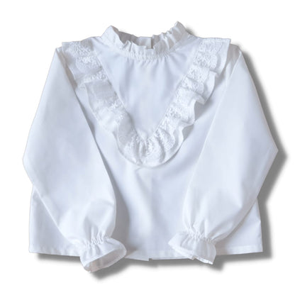 Gebreid vestje blauw