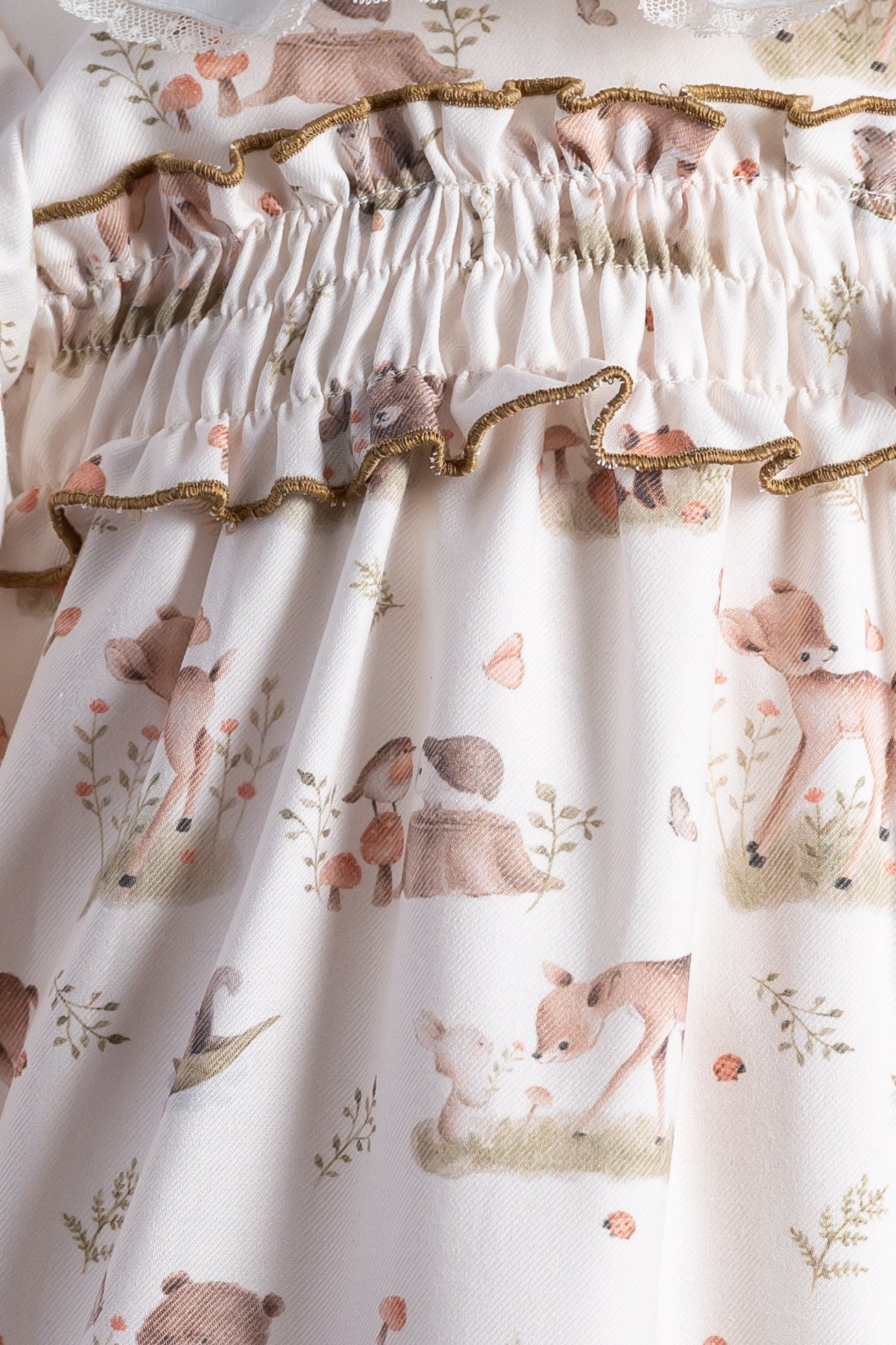 Dierenprint jurk met velvet strikje
