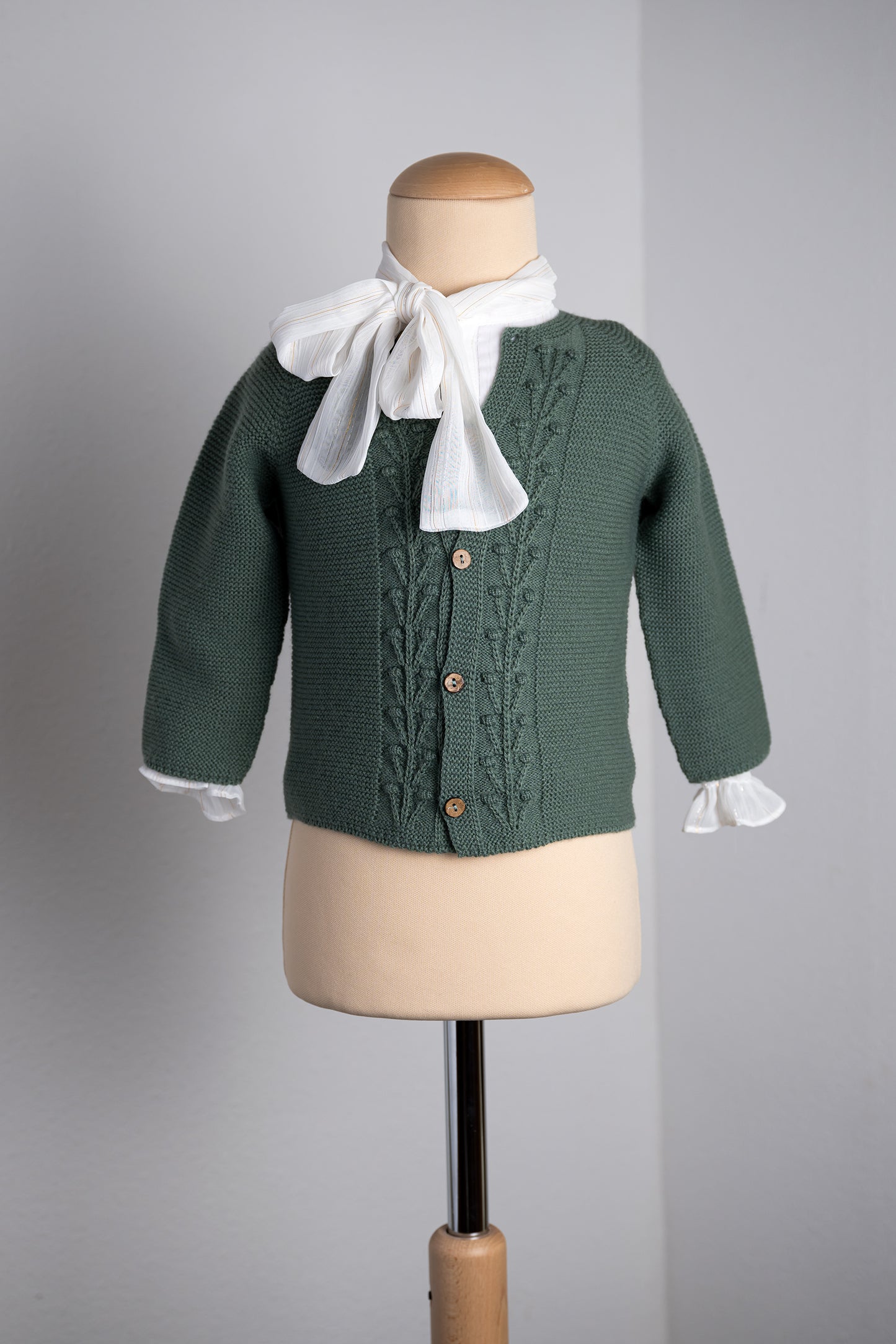 Witte blouse met gouden streepjes