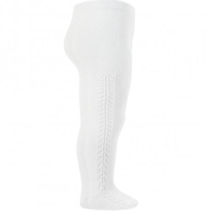 Side openwork mailliot wit