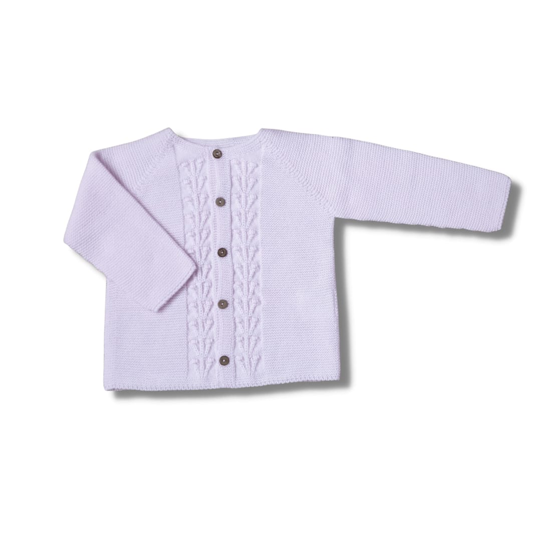 Gebreid vestje roze